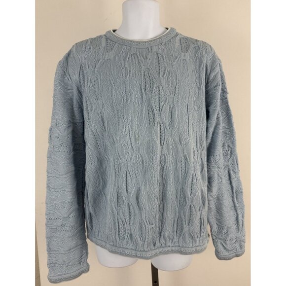 COOGIE Vintage Classic Baby Blue Coogie Pullover Crew Nick Sweater Sz XL - Picture 1 of 9
